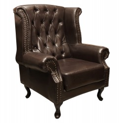 ΠΟΛΥΘΡΟΝΑ-ΜΠΕΡΖΕΡΑ T.CHESTERFIELD POLINA HM0053.01 PU ΣΚ.ΚΑΦΕ 83x75x107 εκ.