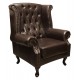 ΠΟΛΥΘΡΟΝΑ-ΜΠΕΡΖΕΡΑ T.CHESTERFIELD POLINA HM0053.01 PU ΣΚ.ΚΑΦΕ 83x75x107 εκ.