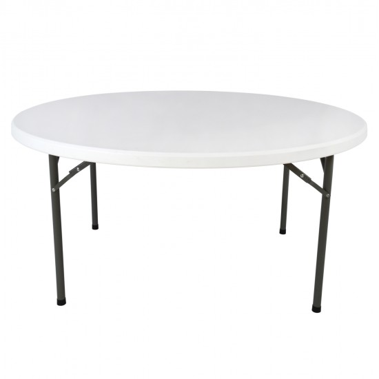 ΤΡΑΠΕΖΙ CATERING-ΣΥΝΕΔΡΙΟΥ HM5043 Φ152Χ74εκ ΠΤΥΣΣΟΜΕΝΟ ΣΤΡΟΓΓΥΛΟ
