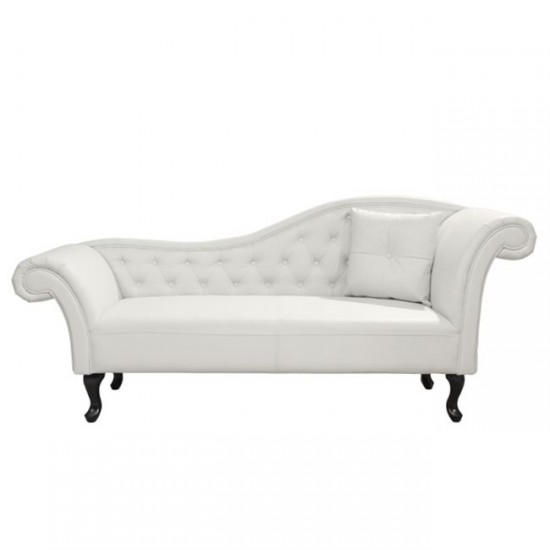 ΑΝΑΚΛΙΝΔΡΟ T.CHESTERFIELD NIOVI HM3008.02 PU ΛΕΥΚΟ ΔΕΞΙ ΜΠΡΑΤΣΟ 190x61x84Yεκ.