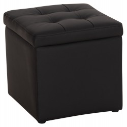 ΣΚΑΜΠΩ ΜΕ ΑΠΟΘΗΚΕΥΤΙΚΟ ΧΩΡΟ PU ΜΑΥΡΟ CUBE HM224.01 38x38x36.5Υεκ.