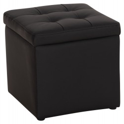 ΣΚΑΜΠΩ ΜΕ ΑΠΟΘΗΚΕΥΤΙΚΟ ΧΩΡΟ PU ΜΑΥΡΟ CUBE HM224.01 38x38x36.5Υεκ.