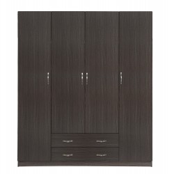 ΝΤΟΥΛΑΠΑ 4ΦΥΛΛΗ ΜΕ 2 ΣΥΡΤΑΡΙΑ AZALEA 200x55.5x180Υ εκ. HM353.01 ZEBRANO