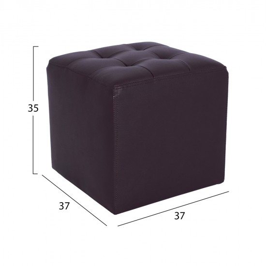 ΣΚΑΜΠΩ ΜΕ PU ΚΑΦΕ PUNK HM264.03 37x37x35εκ ΣΚΑΜΠΩ ΜΕ PU ΚΑΦΕ PUNK HM264.03 37x37x35εκ