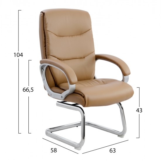 ΠΟΛΥΘΡΟΝΑ ΗΜΙΠΕΡΙΣΤΡΕΦΟΜΕΝΗ ZAMORA HM1088.09 ΣΕ CAMEL ΧΡΩΜΑ 63x58x104Υεκ