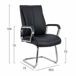 ΠΟΛΥΘΡΟΝΑ ΣΥΝΕΡΓΑΣΙΑΣ SHASHI HM1094.01 ΜΑΥΡΗ 59,5x72x104Υεκ.