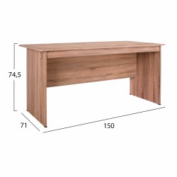 ΓΡΑΦΕΙΟ ΜΕΛΑΜΙΝΗΣ HAYDEN 150x71x74,5 HM2284.02 ΣΕ ΧΡΩΜΑ SONAMA