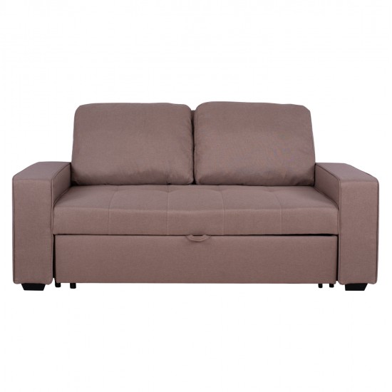 ΚΑΝΑΠΕΣ ΚΡΕΒΑΤΙ KANNA 2ΘΕΣΙΟΣ HM3082.04 ΜΕ ΜΠΕΖ ΥΦΑΣΜΑ 175x100x83 εκ.