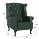 ΠΟΛΥΘΡΟΝΑ-ΜΠΕΡΖΕΡΑ T.CHESTERFIELD POLINA HM0053.08 PU ΚΥΠΑΡΙΣΣΙ 83x79x104 εκ