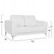 ΚΑΝΑΠΕΣ 2ΘΕΣΙΟΣ KΕΝΖΙΕ HM3121.22 ΜΕ ΛΕΥΚΟ PU 142x81x81 εκ. ΚΑΝΑΠΕΣ 2ΘΕΣΙΟΣ KΕΝΖΙΕ HM3121.22 ΜΕ ΛΕΥΚΟ PU 142x81x81 εκ.