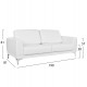 ΚΑΝΑΠΕΣ 3ΘΕΣΙΟΣ KENZIE HM3121.32 ΜΕ ΛΕΥΚΟ PU 190x81x81 εκ. ΚΑΝΑΠΕΣ 3ΘΕΣΙΟΣ KENZIE HM3121.32 ΜΕ ΛΕΥΚΟ PU 190x81x81 εκ.