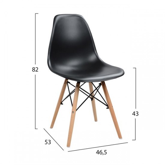 ΣΕΤ ΤΡΑΠΕΖΑΡΙΑΣ 5ΤΜΧ HM10346 ΤΡΑΠΕΖΙ 140x80x76 cm & 4 ΚΑΡΕΚΛΕΣ TWIST