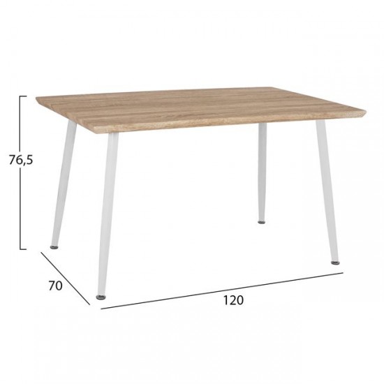 ΣΕΤ ΤΡΑΠΕΖΑΡΙΑΣ 5ΤΜΧ HM10350.02 ΤΡΑΠΕΖΙ 120x70x76,5 cm & ΚΑΡΕΚΛΕΣ VEGAS