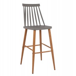 ΣΚΑΜΠΟ ΜΠΑΡ HM8459.10 VANESSA ΣΕ ΓΚΡΙ ΧΡΩΜΑ 43x49x107 εκ.