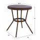 ΤΡΑΠΕΖΙ ΑΛΟΥΜΙΝΙΟΥ MOSES Φ70x76 εκ. BAMBOO LOOK HM5532.03 ΚΑΦΕ ΜΕ ΓΥΑΛΙ ΤΡΑΠΕΖΙ ΑΛΟΥΜΙΝΙΟΥ MOSES Φ70x76 εκ. BAMBOO LOOK HM5532.03 ΚΑΦΕ ΜΕ ΓΥΑΛΙ