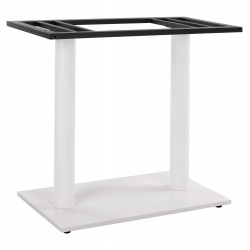 ΒΑΣΗ ΜΕΤΑΛΛΙΚΗ ΔΙΠΛΗ ΛΕΥΚΗ ΜΑΤ 80Χ40Χ72Υεκ. ΜΕ ΡΕΓΟΥΛΑΤΟΡΟΥΣ HM435.12