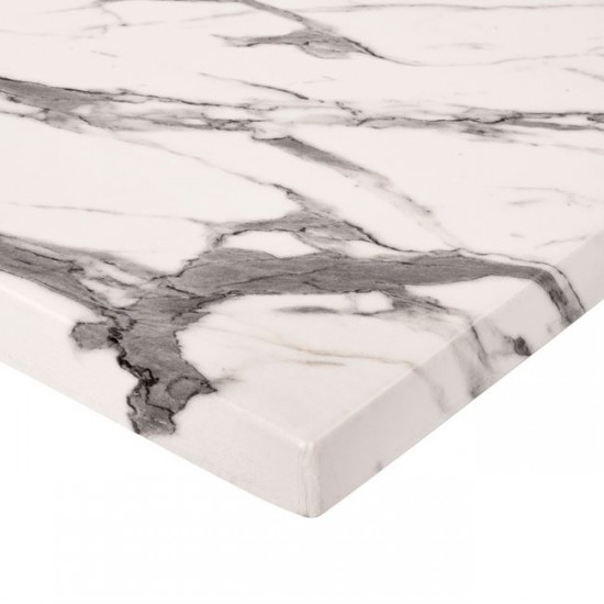 ΕΠΙΦΑΝΕΙΑ ΤΡΑΠΕΖΙΟΥ WERZALIT 60Χ60Χ3.5εκ. MARBLE WHITE-GREY 5657 HM5229.11