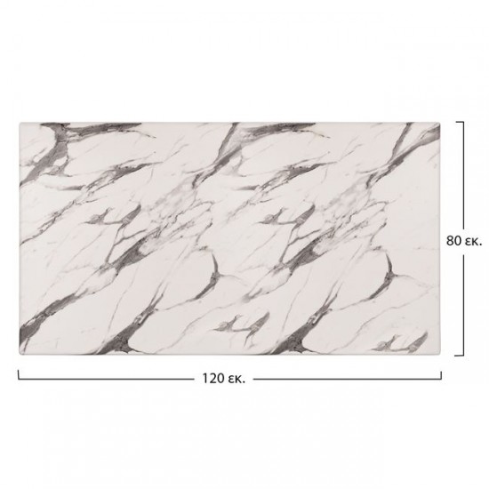 ΕΠΙΦΑΝΕΙΑ ΤΡΑΠΕΖΙΟΥ WERZALIT 120Χ80Χ3.5εκ. MARBLE WHITE-GREY 5657 HM5630.11