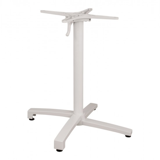 ΒΑΣΗ ΑΛΟΥΜΙΝΙΟΥ HM459.02 ΛΕΥΚΟ ΜΑΤ 69Χ69Χ73Υεκ. ΜΕ ΕΠΙΦΑΝΕΙΑ 48Χ48εκ.