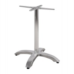 ΒΑΣΗ ΑΛΟΥΜΙΝΙΟΥ HM460.03 ΧΡΩΜΙΟΥ 66Χ66Χ72Υεκ. ΜΕ ΣΤΑΥΡΟ 48Χ48εκ.