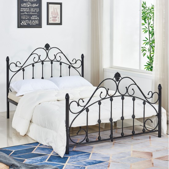 ΚΡΕΒΑΤΙ ΜΕΤΑΛΛΙΚΟ MADEN 150x200 εκ. ΜΑΥΡΟ ΧΡΩΜΑ HM576.01 ΚΡΕΒΑΤΙ ΜΕΤΑΛΛΙΚΟ MADEN 150x200 εκ. ΜΑΥΡΟ ΧΡΩΜΑ HM576.01