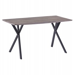 ΤΡΑΠΕΖΙ ALARICK ΜΕ MDF ΕΠΙΦΑΝΕΙΑ OLD BEECH & ΜΕΤΑΛΛΙΚΑ ΠΟΔΙΑ HM8550.02 140X80X75Υεκ.