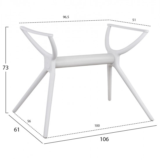 ΒΑΣΗ ΠΟΛΥΠΡΟΠΥΛΕΝΙΟΥ ΛΕΥΚΗ HM463.02 ΓΙΑ ΕΠΙΦΑΝΕΙΑ 120Χ80