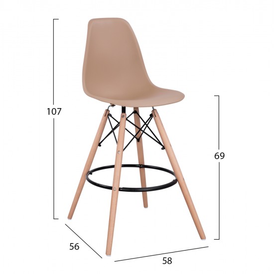 ΣΚΑΜΠΟ ΜΠΑΡ RENATA HM0173.45 ΚΑΠΟΥΤΣΙΝΟ 58x56x107Υ εκ. ΣΚΑΜΠΟ ΜΠΑΡ RENATA HM0173.45 ΚΑΠΟΥΤΣΙΝΟ 58x56x107Υ εκ.