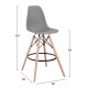 ΣΚΑΜΠΟ ΜΠΑΡ RENATA HM0173.10 ΓΚΡΙ 58x56x107Υ εκ. ΣΚΑΜΠΟ ΜΠΑΡ RENATA HM0173.10 ΓΚΡΙ 58x56x107Υ εκ.