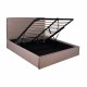 ΚΡΕΒΑΤΙ ALLIE HM584.02 160x200 εκ. ΜΕ ΑΠΟΘΗΚΕΥΤΙΚΟ ΧΩΡΟ ΜΠΕΖ ΥΦΑΣΜΑ