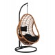 ΚΡΕΜΑΣΤΗ ΠΟΛΥΘΡΟΝΑ ΦΩΛΙΑ CALLIE HM5541.04 ΜΕ ΜΠΕΖ WICKER & ΜΑΥΡΑ ΜΑΞΙΛΑΡΙΑ Φ105Χ195Υ εκ.