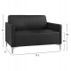 ΚΑΝΑΠΕΣ 2ΘΕΣΙΟΣ NELLIE HM3159.21 ΜΕ ΜΑΥΡΟ PU 113x71x71Υ εκ. ΚΑΝΑΠΕΣ 2ΘΕΣΙΟΣ NELLIE HM3159.21 ΜΕ ΜΑΥΡΟ PU 113x71x71Υ εκ.