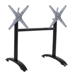 ΒΑΣΗ ΑΛΟΥΜΙΝΙΟΥ ΔΙΣΤΗΛΗ ΜΕ ΑΝΑΔΙΠΛΟΥΜΕΝΟΥΣ ΣΤΑΥΡΟΥΣ HM468.01 ΜΑΥΡΟ ΜΑΤ 78X59,5X73Υ εκ.