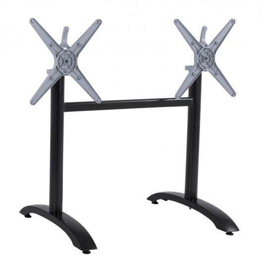 ΒΑΣΗ ΑΛΟΥΜΙΝΙΟΥ ΔΙΣΤΗΛΗ ΜΕ ΑΝΑΔΙΠΛΟΥΜΕΝΟΥΣ ΣΤΑΥΡΟΥΣ HM468.01 ΜΑΥΡΟ ΜΑΤ 78X59,5X73Υ εκ.