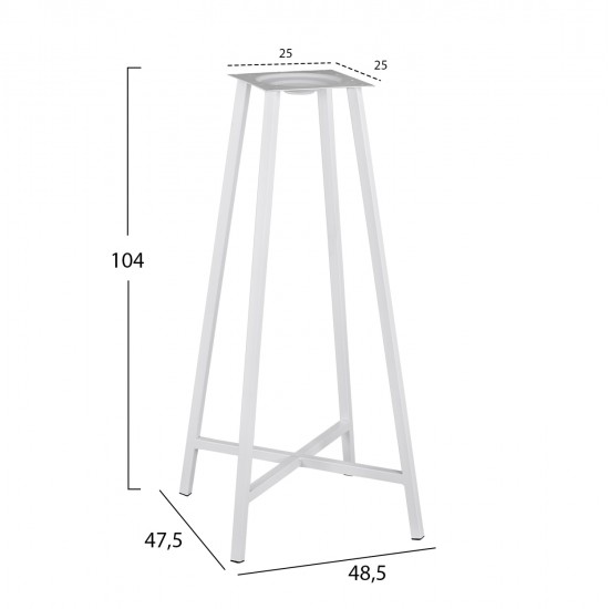 ΒΑΣΗ ΜΠΑΡ ΤΕΣΣΕΡΑ ΠΟΔΙΑ TS952 ΛΕΥΚΗ 48.5x47.5x104 cm. ΒΑΣΗ ΜΠΑΡ ΤΕΣΣΕΡΑ ΠΟΔΙΑ TS952 ΛΕΥΚΗ 48.5x47.5x104 cm.