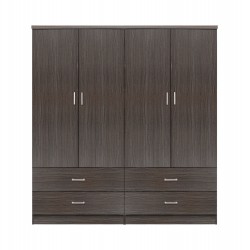 ΣΕΤ 2 ΤΜΧ ΝΤΟΥΛΑΠΑ 4ΦΥΛΛΗ ΜΕ 4 ΣΥΡΤΑΡΙΑ ZEBRANO 160X42X181 HM11349.01