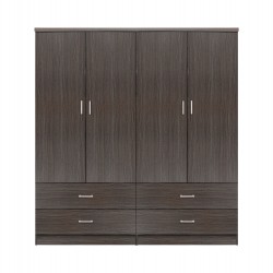 ΣΕΤ 2 ΤΜΧ ΝΤΟΥΛΑΠΑ 4ΦΥΛΛΗ ΜΕ 4 ΣΥΡΤΑΡΙΑ ZEBRANO 160X42X181 HM11349.01