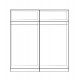 ΣΕΤ 2 ΤΜΧ ΝΤΟΥΛΑΠΑ 4ΦΥΛΛΗ ZEBRANO 160X42X181 HM11350.01