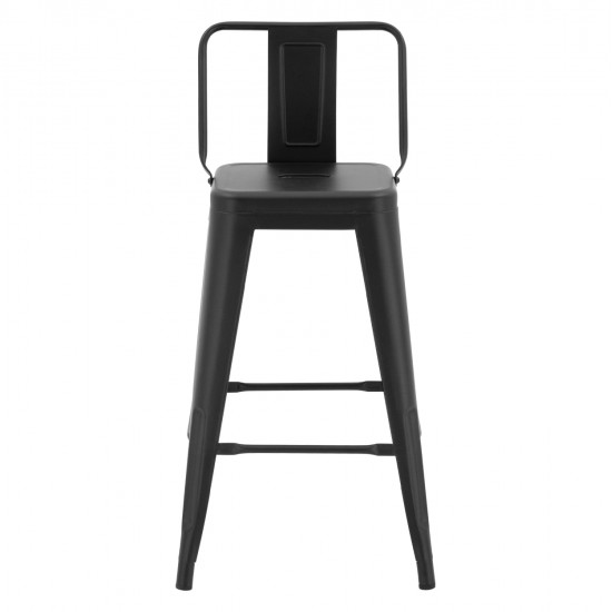 ΣΚΑΜΠΟ ΜΕΣΑΙΟΥ ΥΨΟΥΣ ΜΕΤΑΛΛΙΚΟ MELITA ΜΕ ΠΛΑΤΗ ΣΕ ΜΑΥΡΟ ΜΑΤ HM8574.32 42x42x89,5Υ εκ.