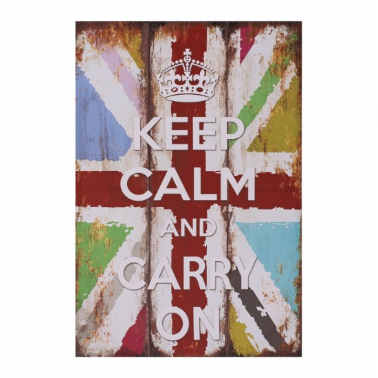 ΠΙΝΑΚΑΣ ΚΑΜΒΑΣ KEEP CALM HM7154.03 60X90X2.5 εκ.