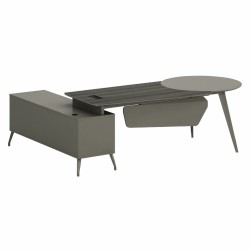 ΓΡΑΦΕΙΟ ΕΠΑΓΓΕΛΜΑΤΙΚΟ LUX SERIES 237X160X75Yεκ. ΔΕΞΙΑ ΓΩΝΙΑ ΣΤΑΧΤΙ ΜΟΚΑ HM2117R
