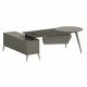 ΓΡΑΦΕΙΟ ΕΠΑΓΓΕΛΜΑΤΙΚΟ LUX SERIES 237X160X75Yεκ. ΔΕΞΙΑ ΓΩΝΙΑ ΣΤΑΧΤΙ ΜΟΚΑ HM2117R