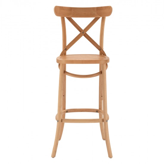 ΣΚΑΜΠΟ ΜΕΣ.ΥΨΟΥΣ GIOLIANA HM8750.01 ΑΠΟ ΟΞΙΑ ΦΥΣΙΚΟ ΜΕ PLYWOOD ΚΑΘΙΣΜΑ 46x46x101Υ εκ.