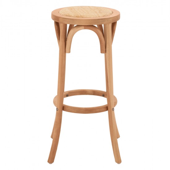 ΣΚΑΜΠΟ ΞΥΛΙΝΟ FAYE ΑΠΟ ΟΞΙΑ ΦΥΣΙΚΟ ΜΕ ΨΑΘΑ Φ36Χ70 HM8751.01- 36x36x72Y εκ.