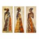 ΠΙΝΑΚΑΣ ΤΡΙΠΤΥΧΟ MDF AFRICAN STYLE WOMEN HM7204.03 60X0,3X50 εκ.