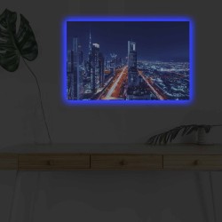 ΠΙΝΑΚΑΣ ΜΕ LED ΝΥΧΤΕΡΙΝΗ ΠΟΛΗ 70x45 HM7338