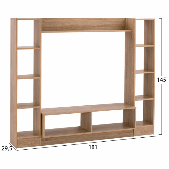 ΣΥΝΘΕΣΗ ΤΗΛΕΟΡΑΣΗΣ JAZMIN HM2255.02 SONAMA 181x29,5x145 εκ.