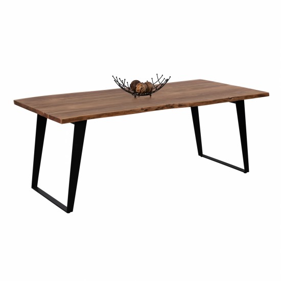 ΤΡΑΠΕΖΙ ΤΡΑΠΕΖΑΡΙΑΣ ALICIA 4εκ.ΠΑΧΟΣ ΑΠΟ ΜΑΣΙΦ ΞΥΛΟ ΑΚΑΚΙΑΣ HM8169.11 200x95x78Y εκ.