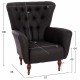 ΠΟΛΥΘΡΟΝΑ ΜΠΕΡΖΕΡΑ Τ. CHESTERFIELD ΣΕ ΧΡΩΜΑ ΚΑΦΕ HM9217.03 87x88x100 εκ.