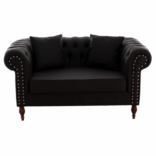 ΚΑΝΑΠΕΣ 2ΘΕΣΙΟΣ Τ. CHESTERFIELD CIELLE ΣΕ ΧΡΩΜΑ ΚΑΦΕ HM3184.03 152x85x80 εκ.